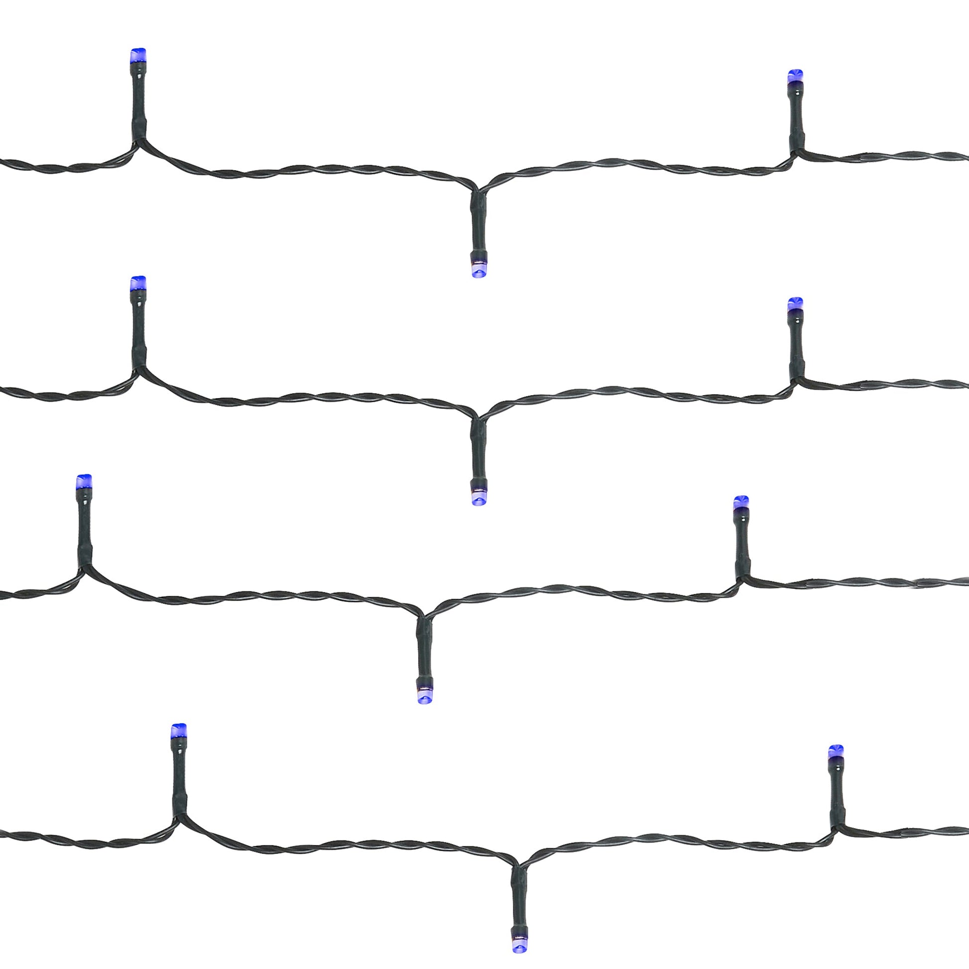 LED Waterproof Fairy Lights 8 Function with Green Cable (1000 Lights - 35M Cable) - Blue Lights Lighting Bargainia