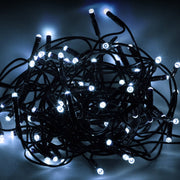LED Waterproof Fairy Lights Static with Green Cable (200) - Cool White Lighting Bargainia