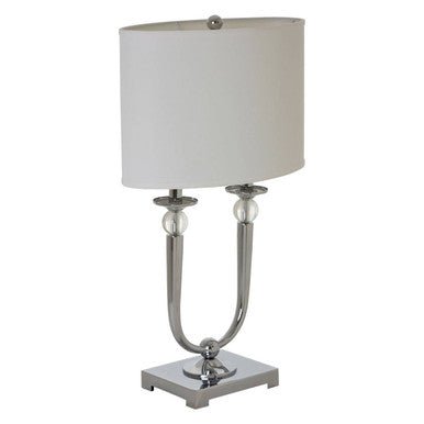 Lene Chrome Table Lamp - Bargainia.com - 5018705363646