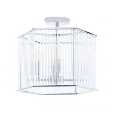 Lerici 4 Light Hexagonal Chrome Pendant Light - Bargainia.com - 5018705478319