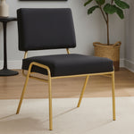Lexa Black Linen Chair - Bargainia.com - 5018705432335