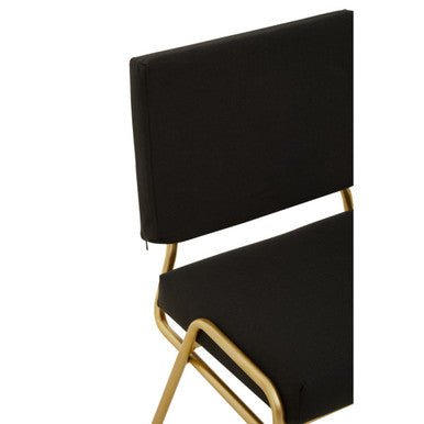 Lexa Black Linen Chair - Bargainia.com - 5018705432335