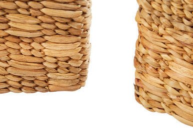Lidi Set of 3 Natural Water Hyacinth Storage Baskets - Bargainia.com - 5018705347851