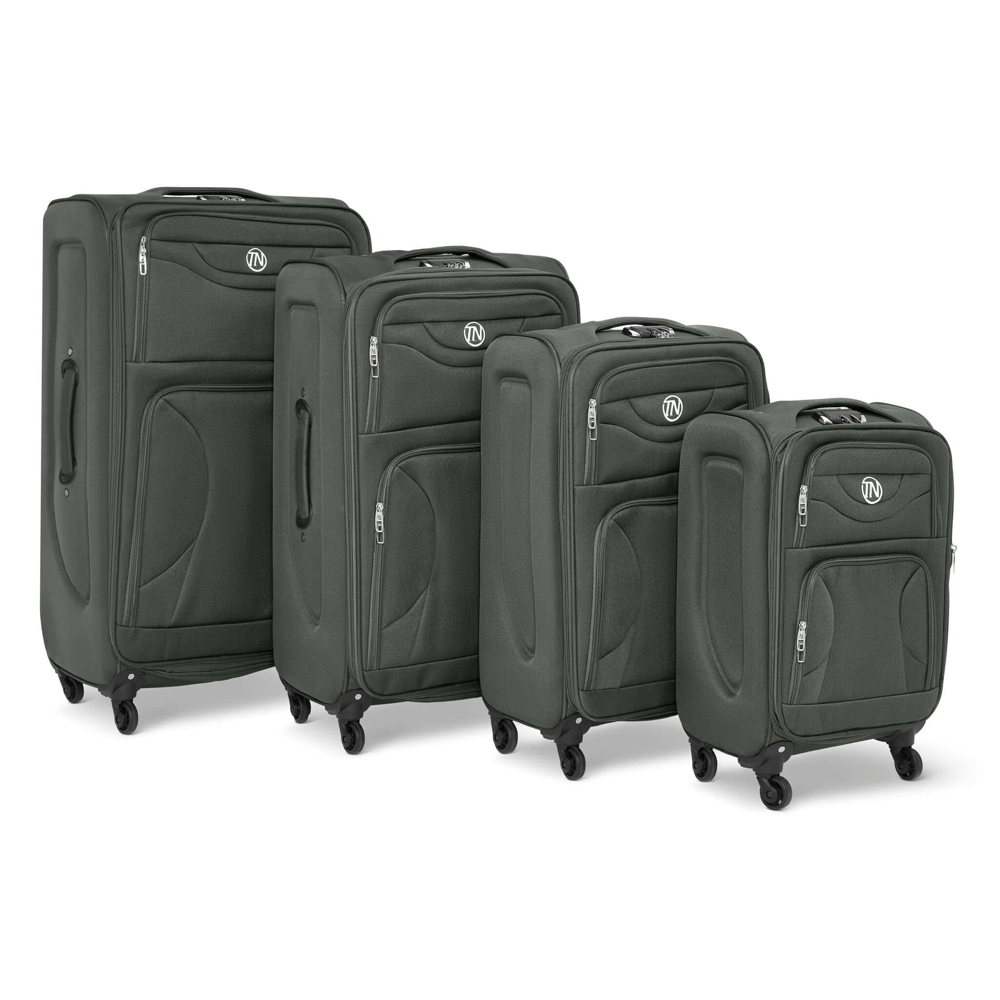 Lightweight Luggage Suitcase 4pcs 360 Wheels - Assorted Colours Suitcase Clearance
