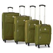 Lightweight Luggage Suitcase 4pcs 360 Wheels - Assorted Colours Suitcase Clearance
