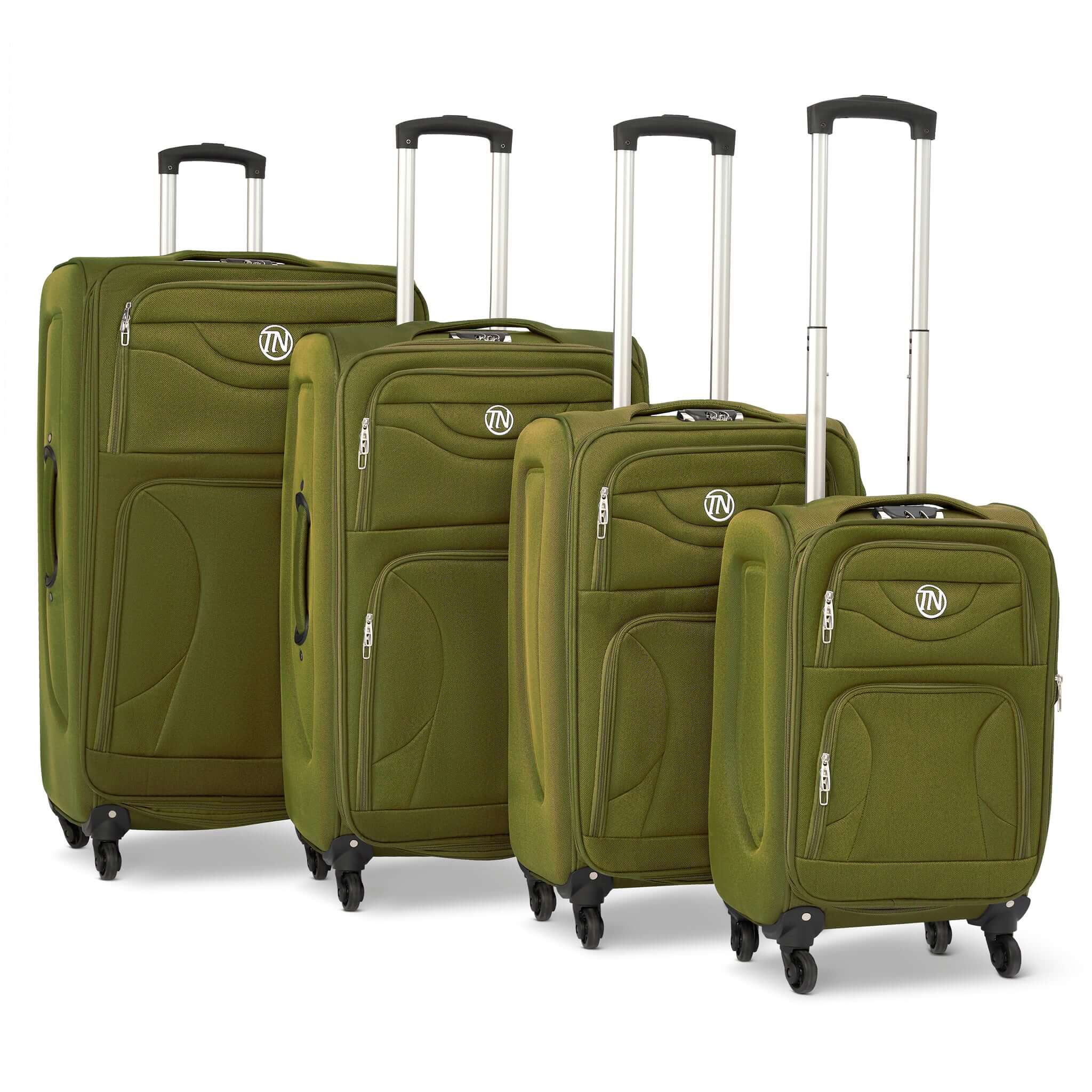 Lightweight Luggage Suitcase 4pcs 360 Wheels - Assorted Colours Suitcase Clearance