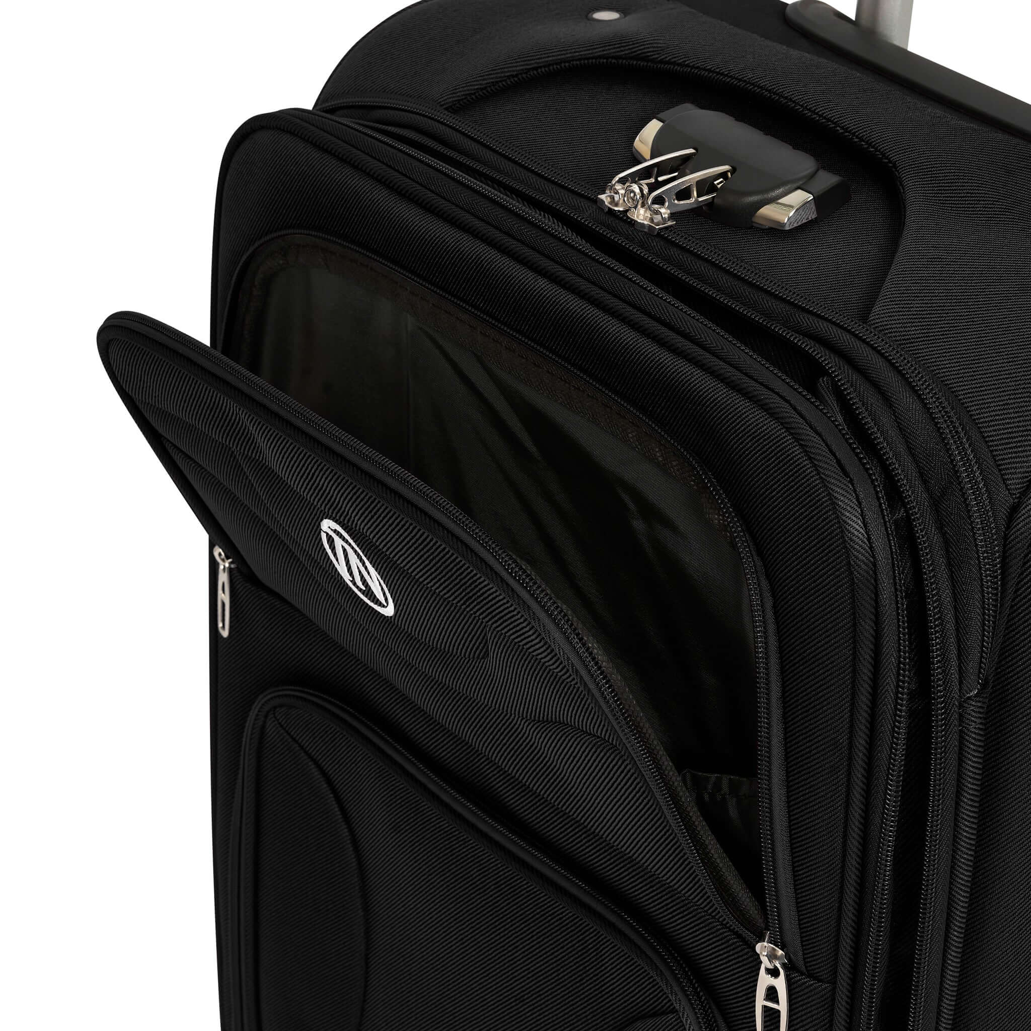 Lightweight Luggage Suitcase 4pcs 360 Wheels - Assorted Colours