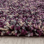 Lilac & Grey Blend Shaggy Rug - Enjoy - Bargainia.com - 