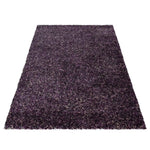 Lilac & Grey Blend Shaggy Rug - Enjoy - Bargainia.com - 