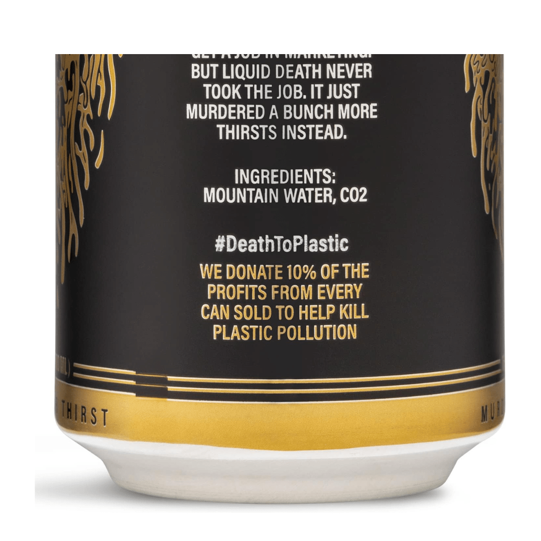 Liquid Death Sparkling Water 12 x 500ml Drinks Partner