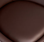 Lisbon Faux Leather Swivel Dining Chair - Brown - Bargainia.com - 