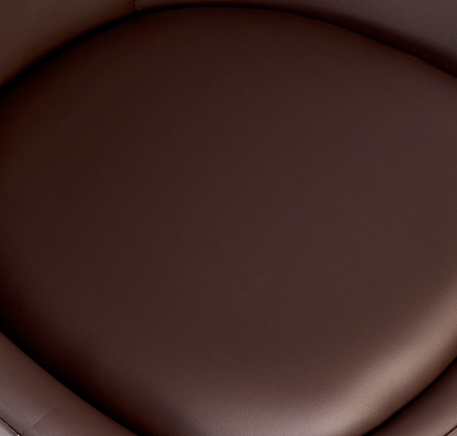 Lisbon Faux Leather Swivel Dining Chair - Brown - Bargainia.com - 