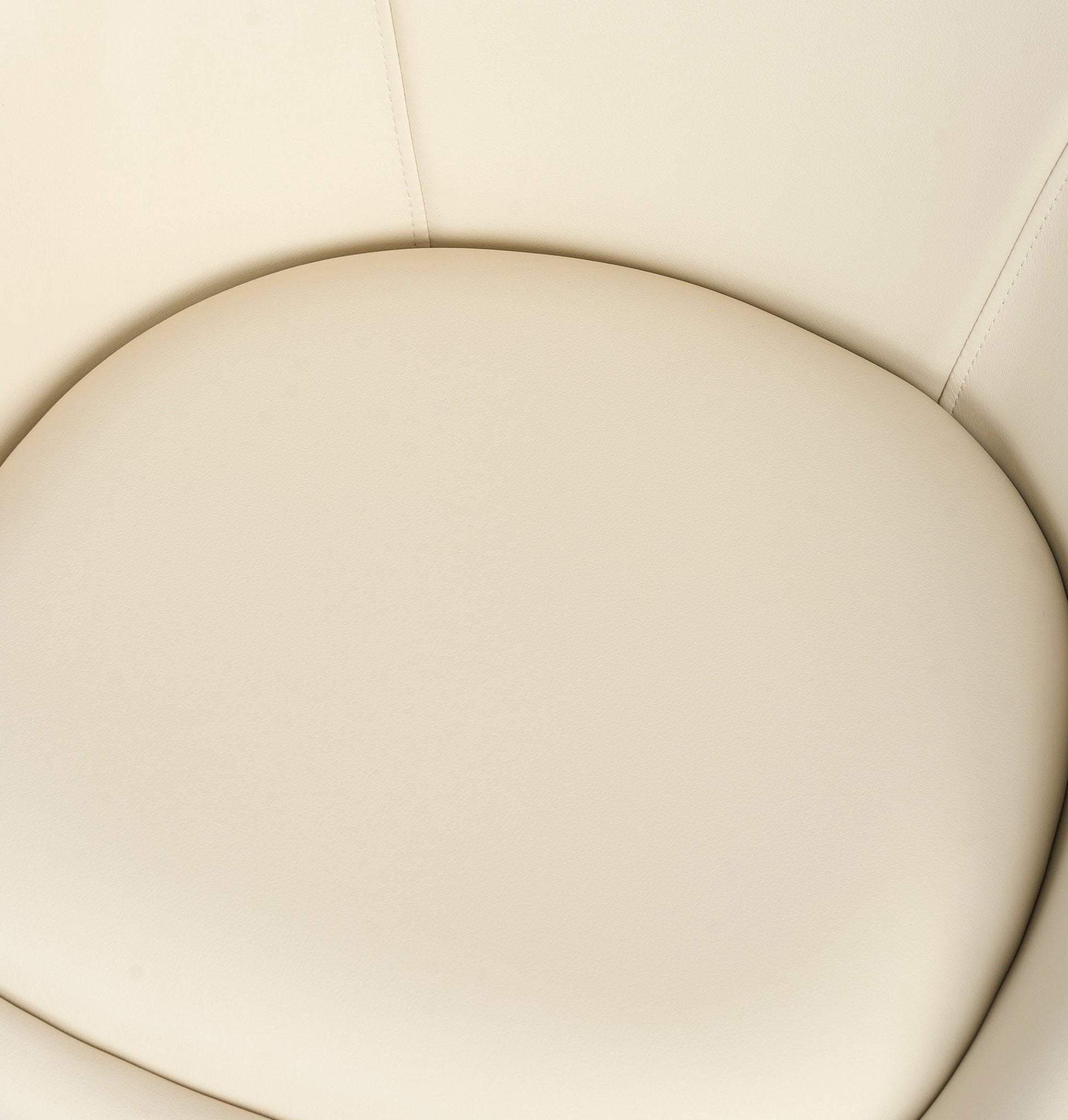 Lisbon Faux Leather Swivel Dining Chair - Cream Dining Chair Clearance