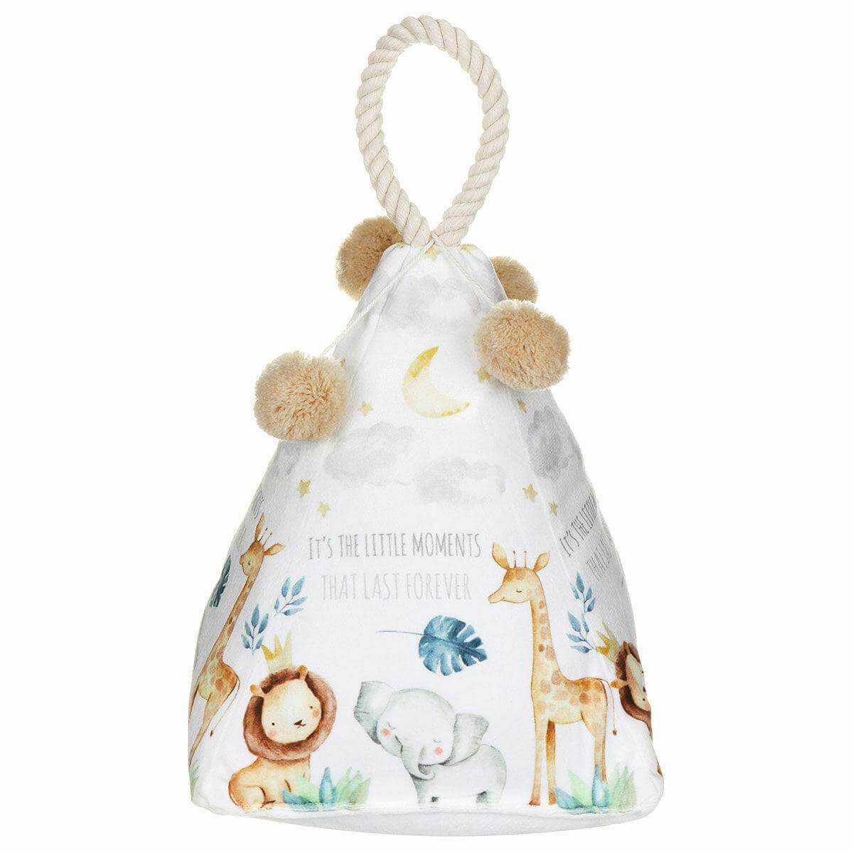 Little Moments Safari Fabric Pom Pom Doorstop Clearance