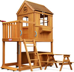 Little Tikes Real Wood Adventures 2 Storey Garden Playhouse - Bargainia.com - 