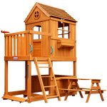 Little Tikes Real Wood Adventures 2 Storey Garden Playhouse - Bargainia.com - 