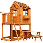 Little Tikes Real Wood Adventures 2 Storey Garden Playhouse Clearance