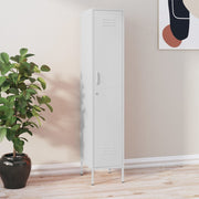 Locker Cabinet White 35x46x180 cm Steel - Bargainia.com - 