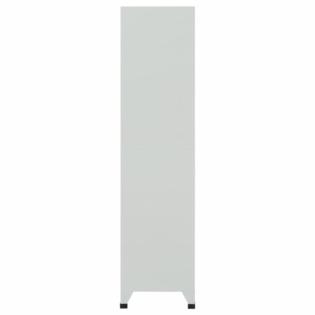 Locker Cabinet with 6 Compartments Steel 90x45x180 cm Grey - Bargainia.com - 8718475500483 - 20156