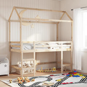 Loft Bed with Ladder and Roof without Mattress 90x200 cm - Bargainia.com - 8721102670480 - 3282150