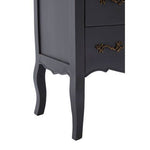 Loire 4 Drawer Dark Grey Chest - Bargainia.com - 5018705424323