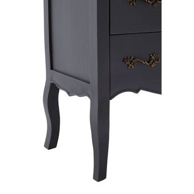 Loire 4 Drawer Dark Grey Chest - Bargainia.com - 5018705424323