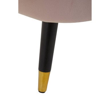 Loretta Dusky Pink Velvet Shell Accent Chair - Bargainia.com - 5018705945767