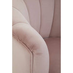 Loretta Dusky Pink Velvet Shell Accent Chair - Bargainia.com - 5018705945767