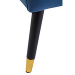 Loretta Midnight Blue Velvet Button Detail Chair - Bargainia.com - 5018705945668