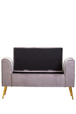 Loretta Mink Velvet Ottoman Storage Bench - Bargainia.com - 5018705945477