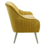 Louxor Mustard Velvet Sofa - Bargainia.com - 