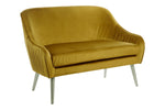 Louxor Mustard Velvet Sofa - Bargainia.com - 
