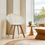 Lovina White Rattan Effect Dining Chair - Bargainia.com - 5018705446837