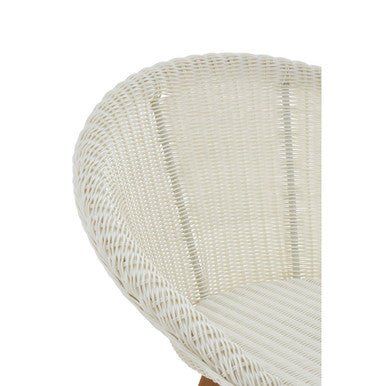 Lovina White Rattan Effect Dining Chair - Bargainia.com - 5018705446837