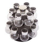 Luciano 2 Tier 14 Bottle Revolving Spice Rack - Bargainia.com - 5018705493350