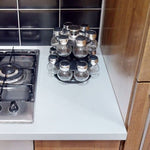 Luciano 2 Tier 14 Bottle Revolving Spice Rack - Bargainia.com - 5018705493350