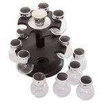 Luciano 2 Tier 14 Bottle Revolving Spice Rack - Bargainia.com - 5018705493350