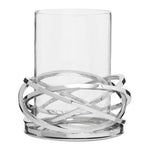 Luna Twist Small Silver Finish Candle Holder - Bargainia.com - 5018705431895
