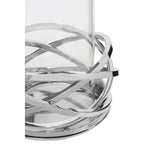 Luna Twist Small Silver Finish Candle Holder - Bargainia.com - 5018705431895