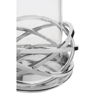 Luna Twist Small Silver Finish Candle Holder - Bargainia.com - 5018705431895