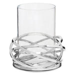 Luna Twist Small Silver Finish Candle Holder - Bargainia.com - 5018705431895