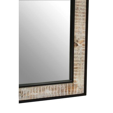 Luxor Recycled Wood Rectangular Wall Mirror - Bargainia.com - 5018705484297
