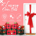 Luxury DIY Door Bow With Diamante wrap - Red - Bargainia.com - 