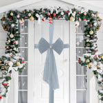Luxury DIY Door Bow With Diamante Wrap - Silver - Bargainia.com - 