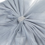 Luxury DIY Door Bow With Diamante Wrap - Silver - Bargainia.com - 