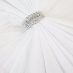 Luxury DIY Door Bow With Diamante wrap - White - Bargainia.com - 