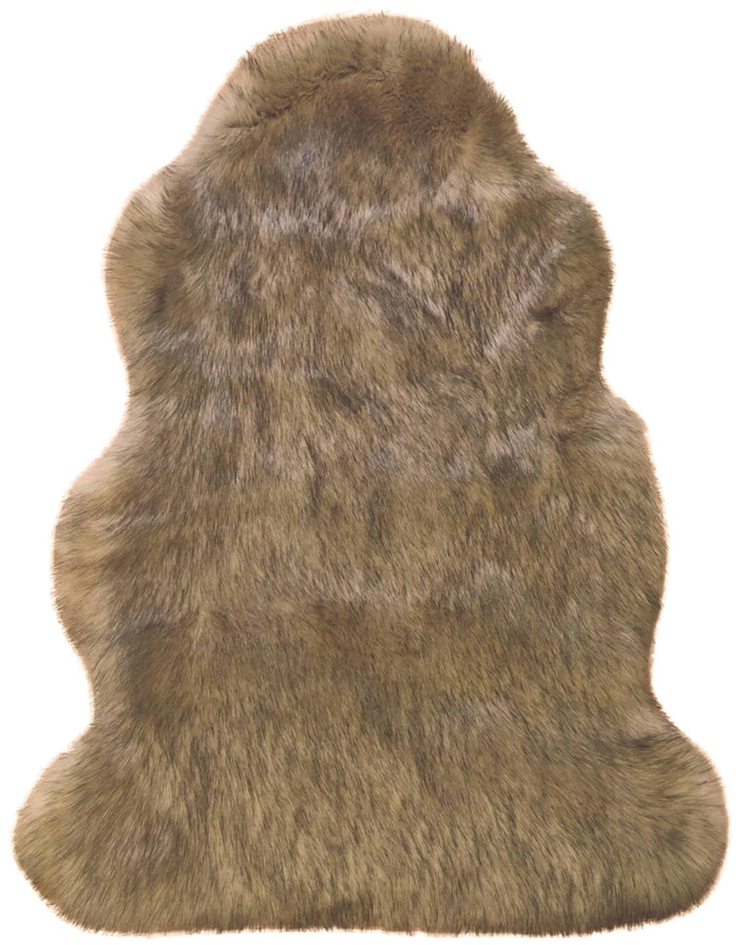 Luxury Grey Brown Faux Fur Rug - Bargainia.com - 5060676060772 - LUX009002