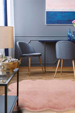 Luxury Pink Faux Fur Rug - Bargainia.com - 