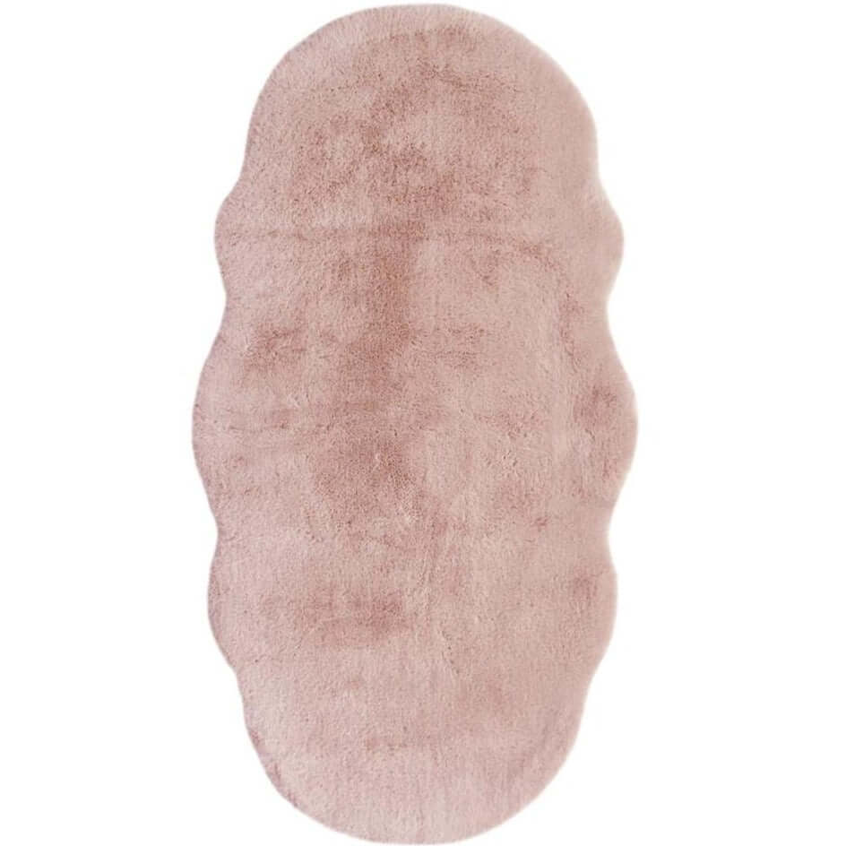 Luxury Pink Faux Fur Rug - Bargainia.com - 5053095239546 - POST-DOT 055 070/140