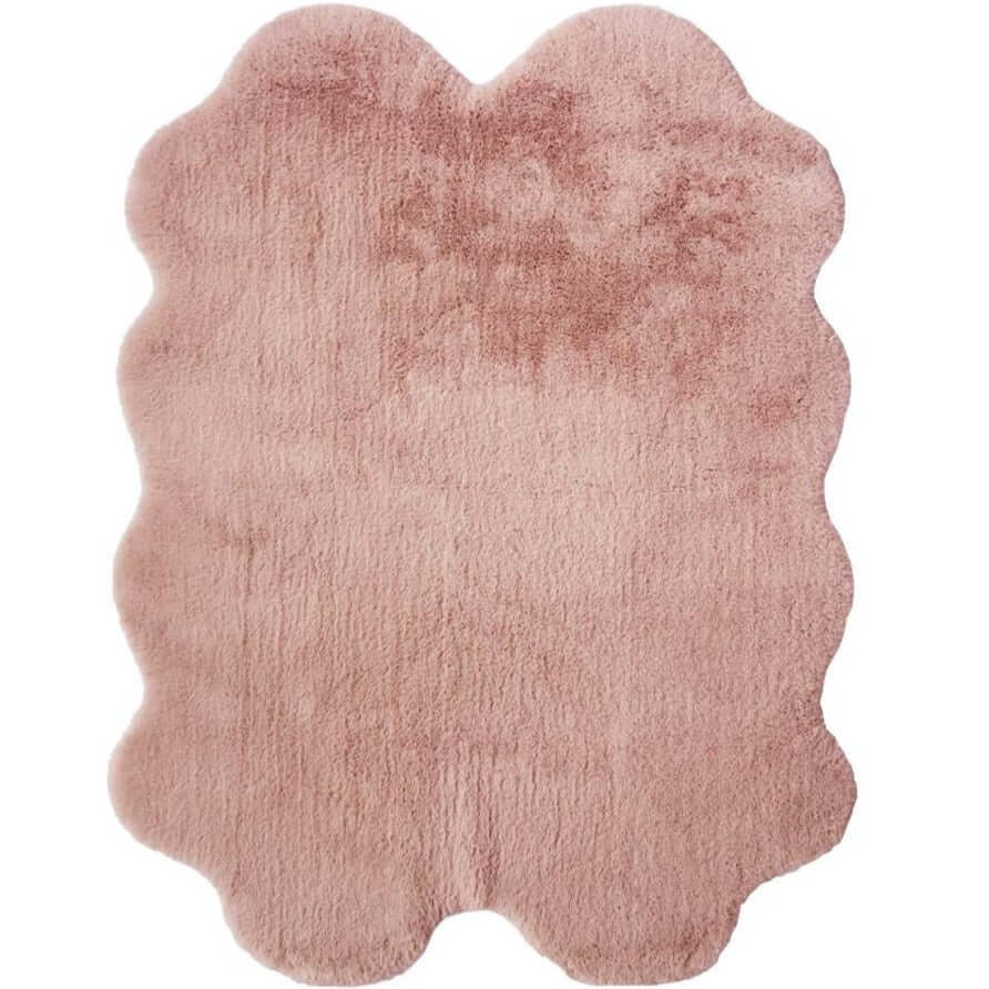 Luxury Pink Faux Fur Rug - Bargainia.com - 